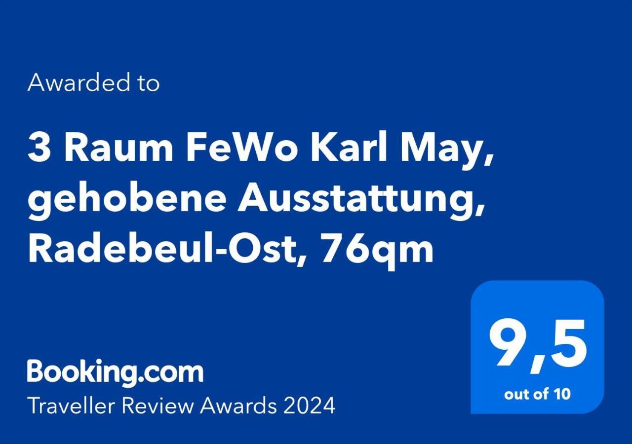 3 Raum Fewo Karl May, Gehobene Ausstattung, Radebeul-Ost, 76Qm Exterior foto